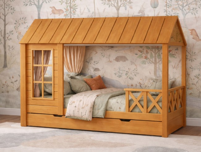 Детская кровать-лесной домик Детская кровать-лесной домик