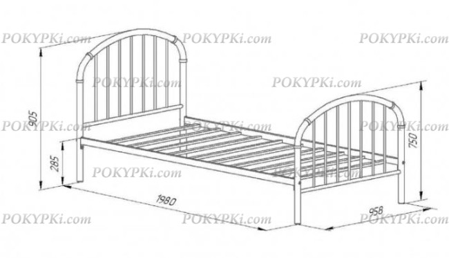 Кровать Эвора 1 Кровать Эвора 1