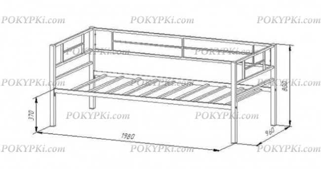 Металлическая кровать Лорка Металлическая кровать Лорка