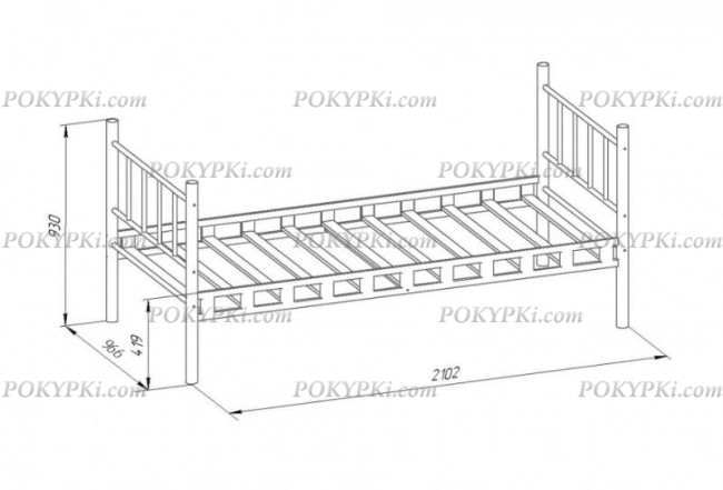 Металлическая кровать Мальта Металлическая кровать Мальта
