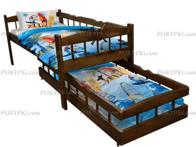 Кровать Крузенштерн-в цвете дуб