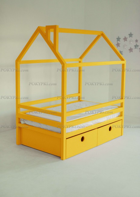 Кровать детская Дрима BOX-желтая Кровать детская Дрима BOX-желтая