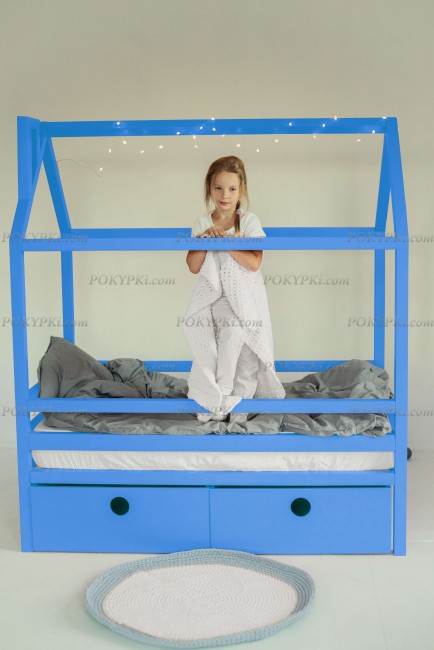 Кровать детская Дрима BOX-голубая Кровать детская Дрима BOX-голубая