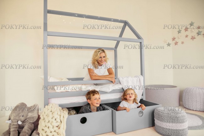 Кровать детская Дрима BOX-серая Кровать детская Дрима BOX-серая