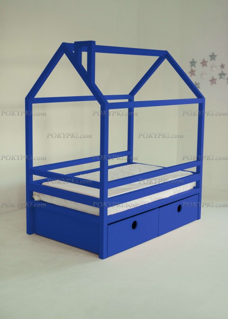 Кровать детская Дрима BOX-синяя Кровать детская Дрима BOX-синяя