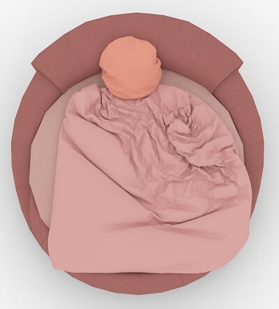 Круглая двуспальная кровать Шарлотта