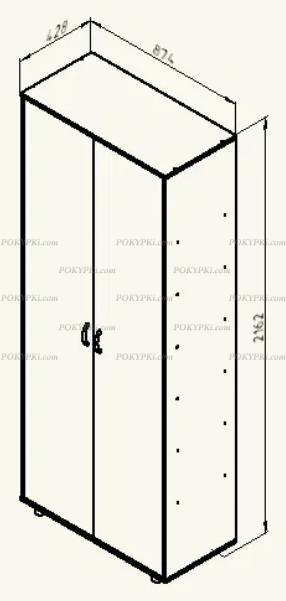 Шкаф для одежды Дельта 2 Шкаф для одежды Дельта 2