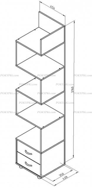 Шкаф пенал Дельта 5.01