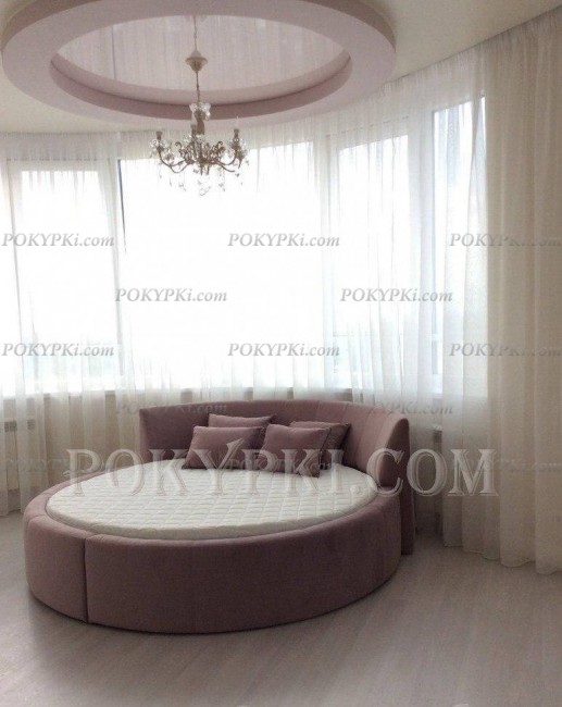 Круглая кровать Индира с матрасом