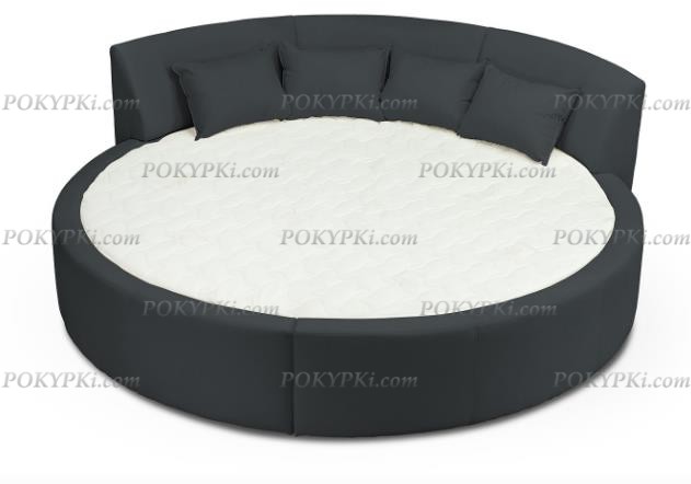 Круглая кровать Индира с матрасом