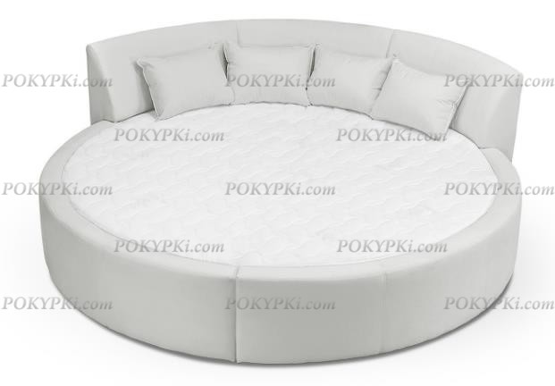 Круглая кровать Индира с матрасом