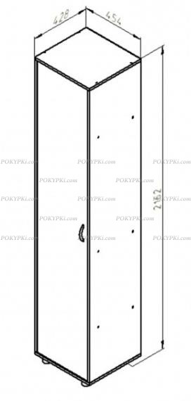 Шкаф пенал Дельта 6 Шкаф пенал Дельта 6