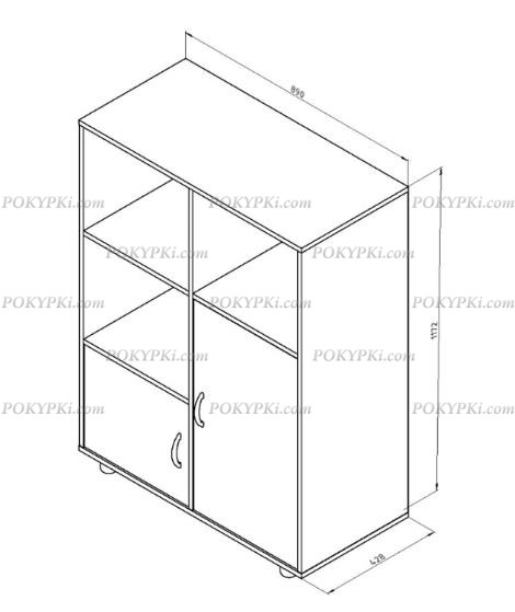 Тумба комбинированная Дельта 7.02