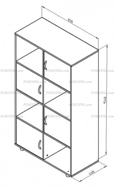 Тумба комбинированная Дельта 7.03