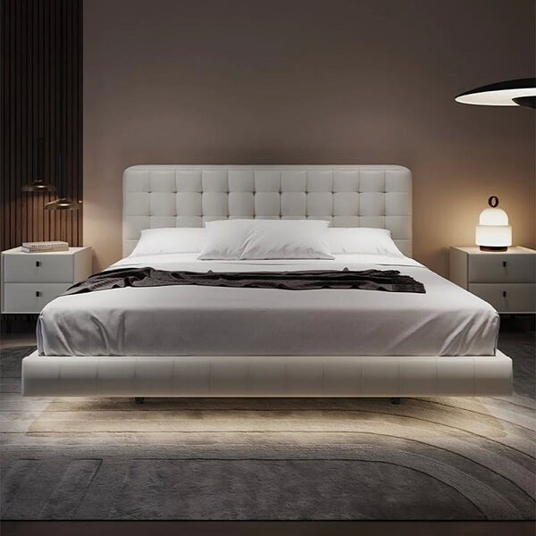 Парящая кровать с подсветкой Testiera Fly 11 Парящая кровать с подсветкой Testiera Fly 11