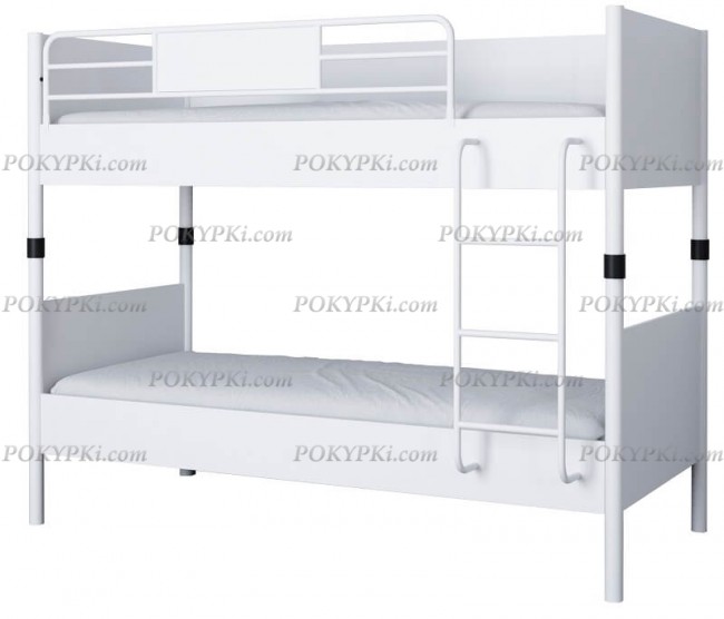 Двухъярусная белая кровать Дельта Лофт