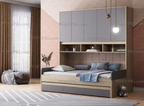 Кровать с антресолью Дельта Next 21.04 Кровать с антресолью Дельта Next 21.04