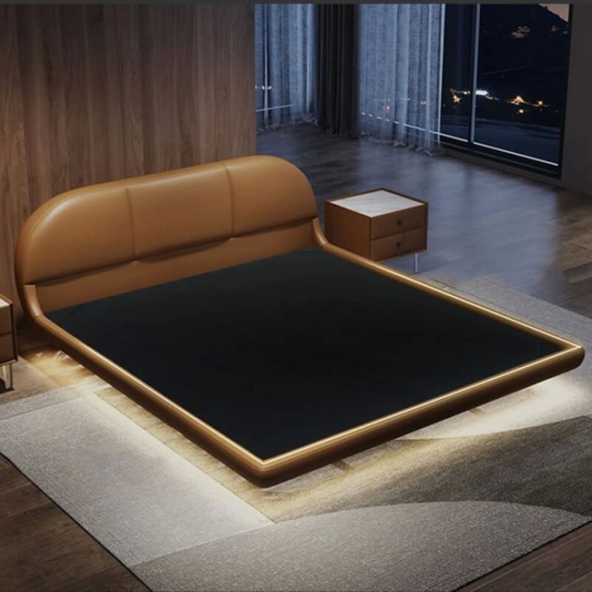Парящая кровать с подсветкой Testiera Fly 14 с подиумом Парящая кровать с подсветкой Testiera Fly 14 с подиумом
