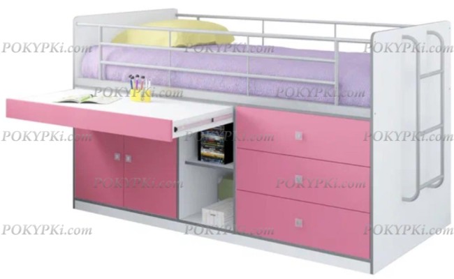 Кровать чердак с рабочей зоной Дюймовочка 6 Кровать чердак с рабочей зоной Дюймовочка 6