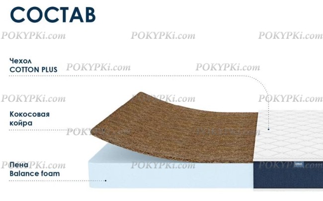 Матрас Dimax Практик Чип Ролл 14 кокос