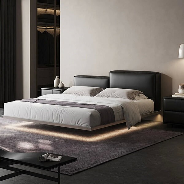 Парящая кровать с подсветкой Testiera Fly 18 Парящая кровать с подсветкой Testiera Fly 18