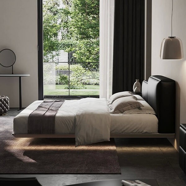 Парящая кровать с подсветкой Testiera Fly 18 Парящая кровать с подсветкой Testiera Fly 18