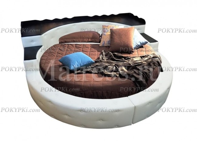 Круглая кровать «Каравелла 2» (прямая стена) Круглая кровать «Каравелла 2» (прямая стена)