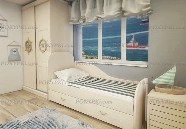 Кровать подростковая с тремя спинками Алиса Кровать подростковая с тремя спинками Алиса