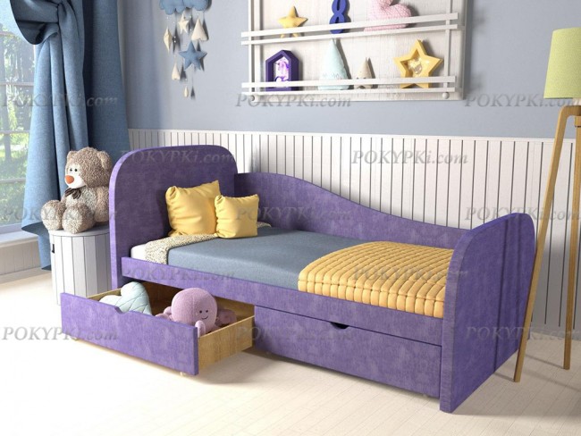 Кровать подростковая с тремя спинками Алиса Кровать подростковая с тремя спинками Алиса