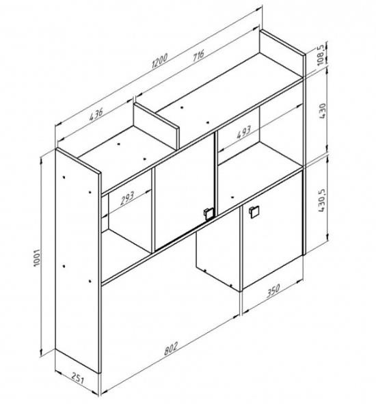 Надстройка для стола Дельта 17.05