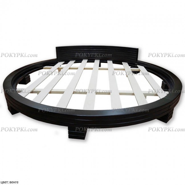 Круглая кровать из массива Абсолют