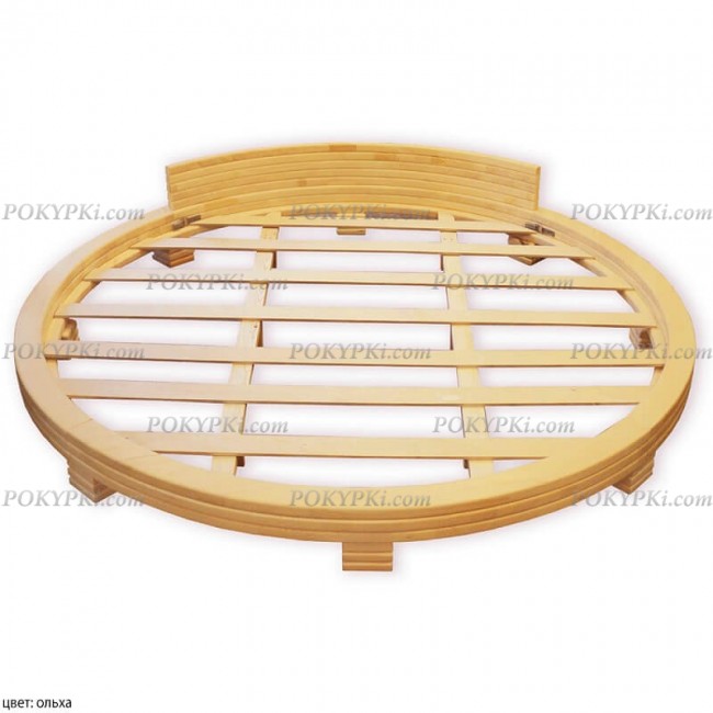 Круглая кровать из массива Абсолют