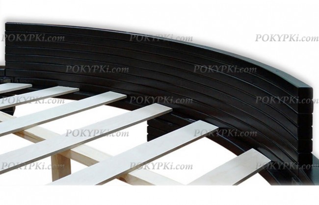 Круглая кровать из массива Абсолют