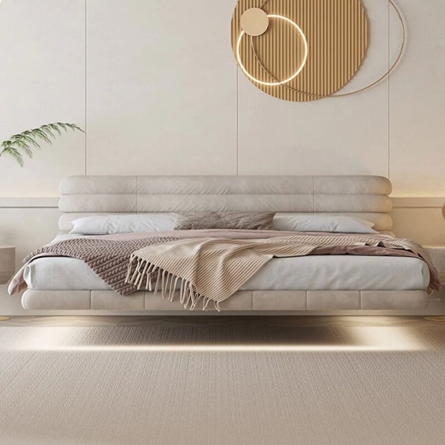 Парящая кровать с подсветкой Testiera Fly 16