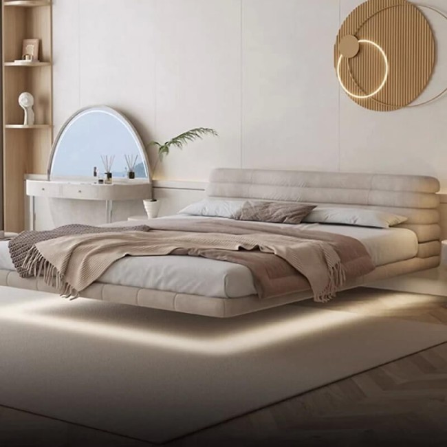 Парящая кровать с подсветкой Testiera Fly 16