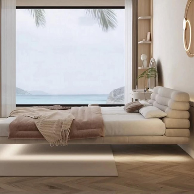 Парящая кровать с подсветкой Testiera Fly 16