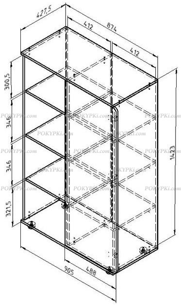 Шкаф для одежды Дельта Лофт 13