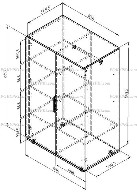 Шкаф для одежды Дельта Лофт 13.01 для одежды