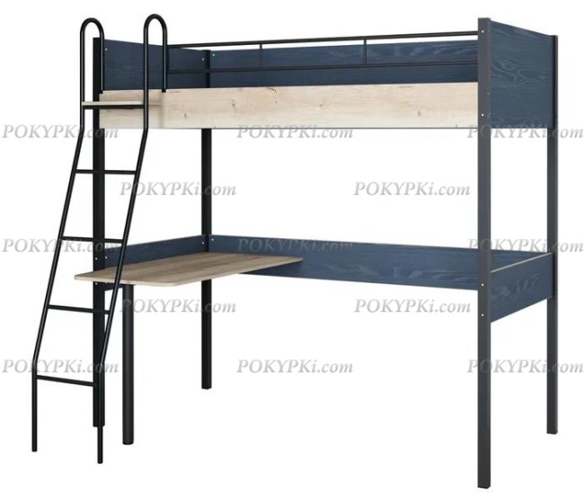 Кровать чердак Дельта Лофт 20.02.01 черная Кровать чердак Дельта Лофт 20.02.01 черная