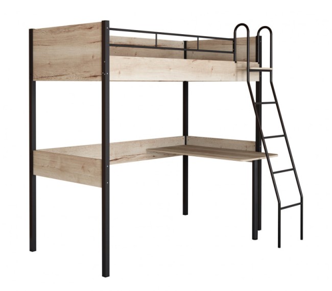 Кровать чердак Дельта Лофт 20.02.01 черная Кровать чердак Дельта Лофт 20.02.01 черная