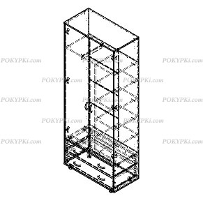 Комплект Соня 3 (шкаф+полка)