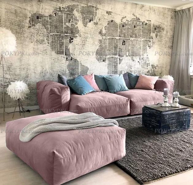 Модульный диван с оттоманкой Фиджи