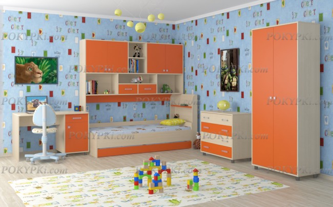 Модульная детская комната Дельта 8