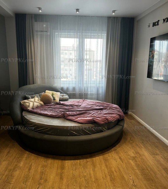 Круглая мягкая кровать Милана