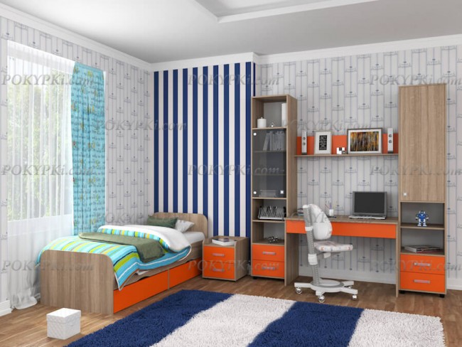 Модульная детская комната Дельта 14-дуб сонома
