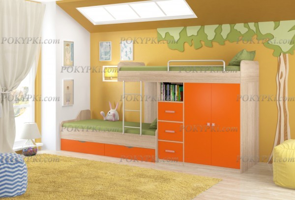 Кровать двухъярусная Дельта 18.04.02 Кровать двухъярусная Дельта 18.04.02