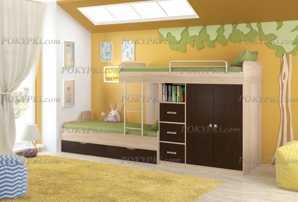 Кровать двухъярусная Дельта 18.04.02 Кровать двухъярусная Дельта 18.04.02
