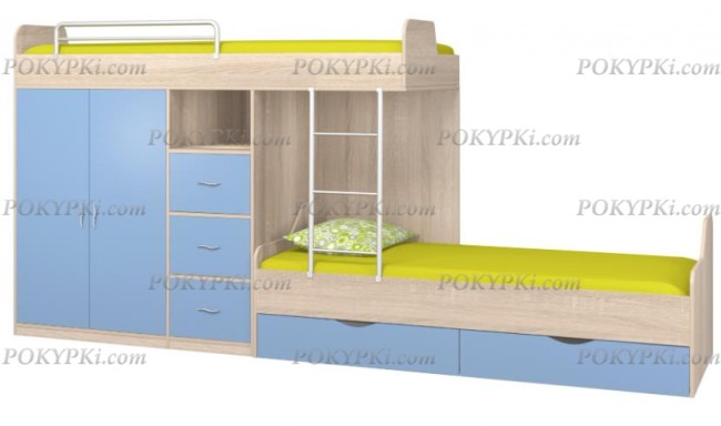 Кровать двухъярусная Дельта 18.04.02 Кровать двухъярусная Дельта 18.04.02
