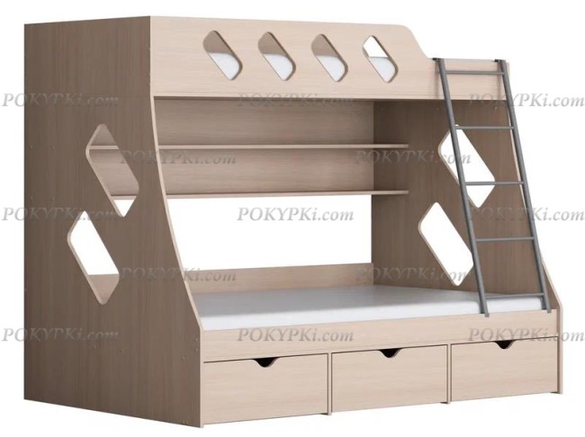 Кровать двухъярусная с бортиками Дельта 20.01 Кровать двухъярусная с бортиками Дельта 20.01