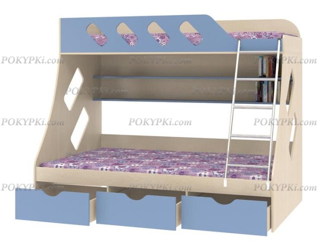 Кровать двухъярусная с бортиками Дельта 20.01 Кровать двухъярусная с бортиками Дельта 20.01